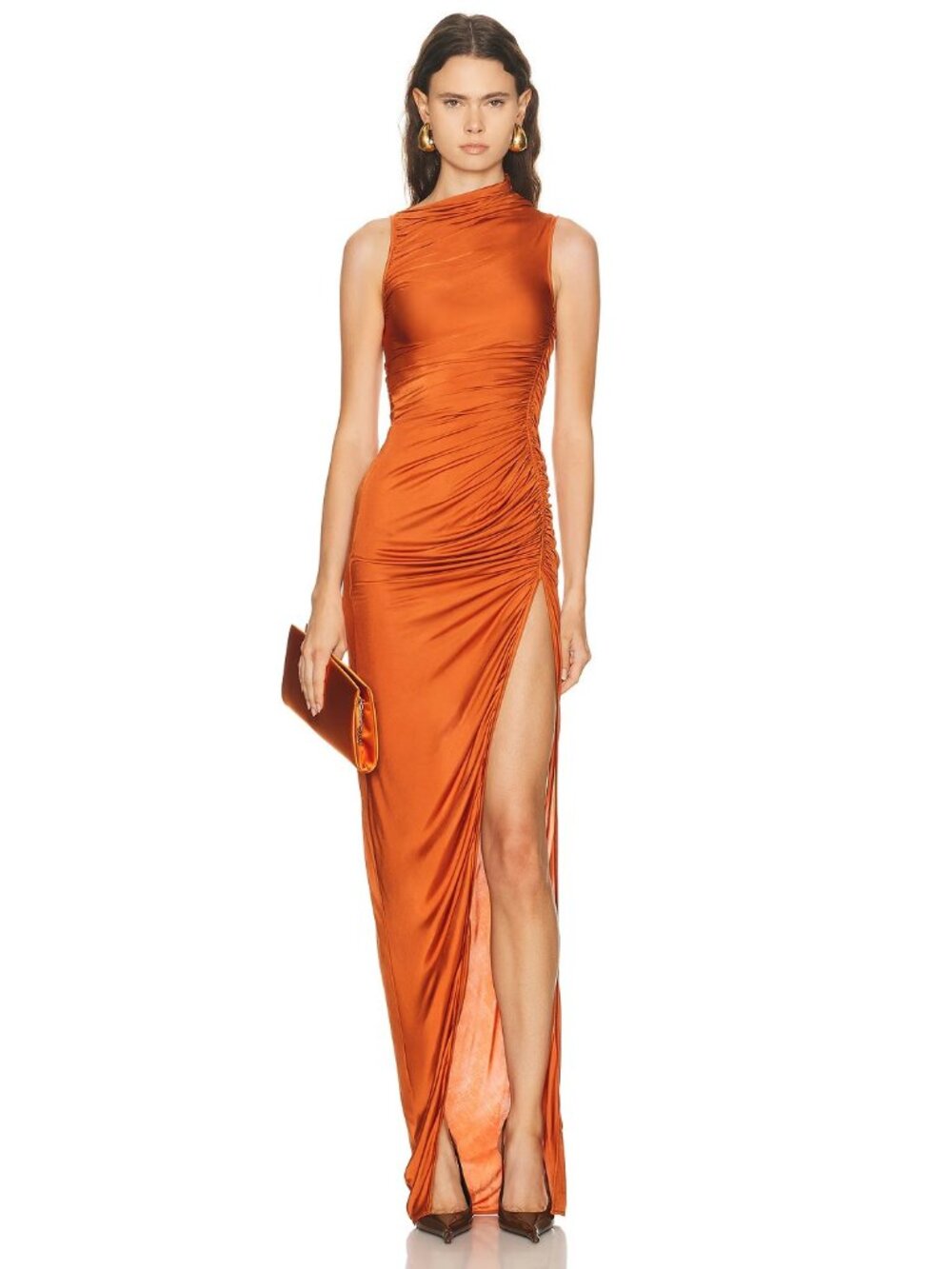 RICK OWENS LILIES Svita Gown in Orange